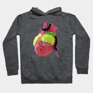 Anatomical Heart and Centipede Hoodie